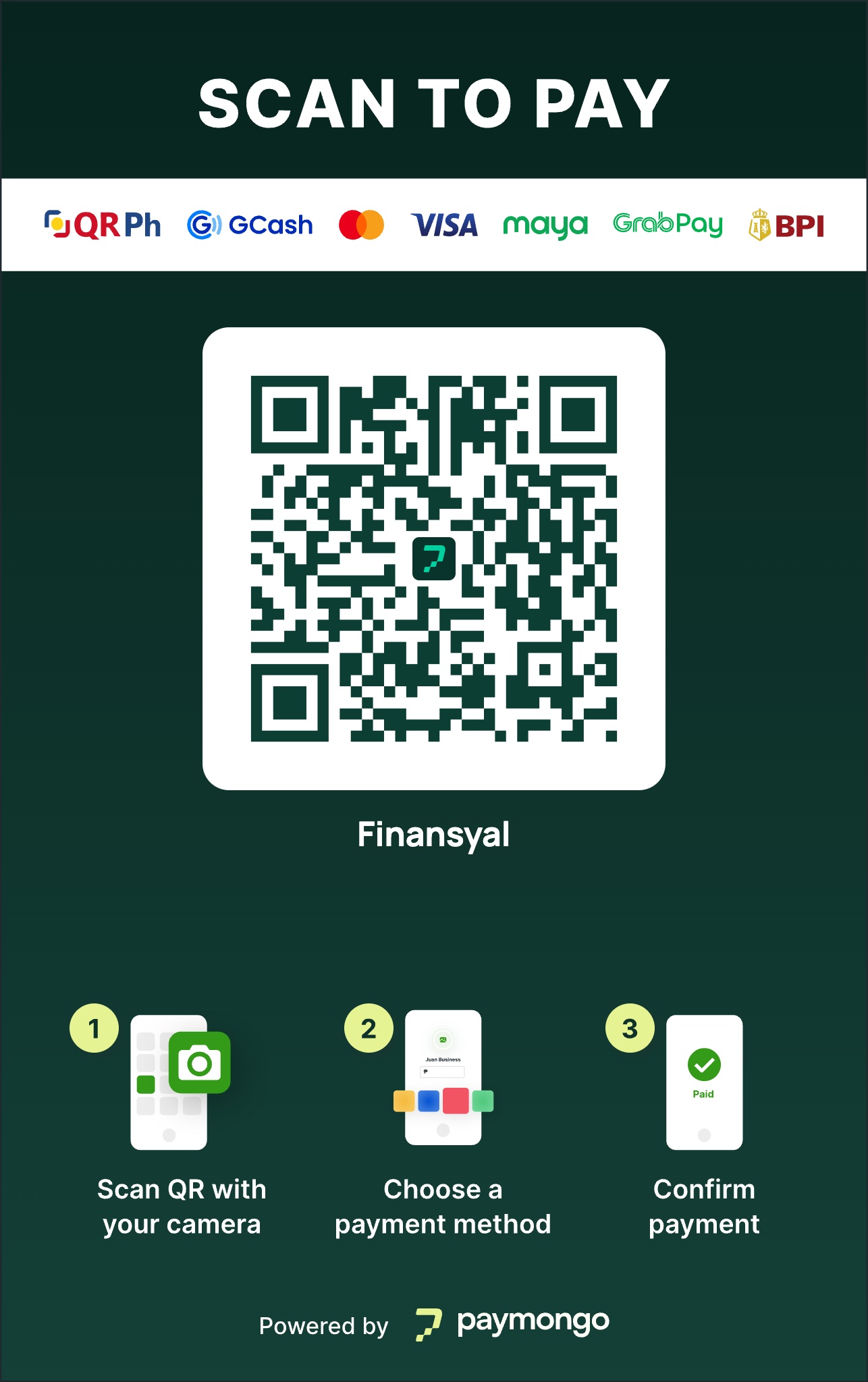Finansyal PayMongo QR Code